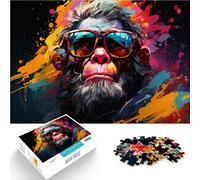 Puzzle para adultos, 1000 piezas, juegos educativos de orangután, decoración del hogar, rompecabezas de 50 x 70 cm, alivio del estrés, vacaciones en casa, matar tiempo