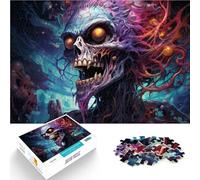 Puzzle para adultos, 1000 piezas, juguete de entretenimiento familiar de demonio del infierno, 50 x 70 cm, adecuado como decoración de escritorio para adolescentes a partir de 14 años