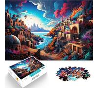 Puzzle para adultos, 1000 piezas, juguete sofisticado de Mykonos, 50 x 70 cm, fortalece el amor entre parejas para adolescentes a partir de 14 años