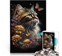 Puzzle para adultos, 1000 piezas, lindo gatito, juguete educativo, juegos familiares, decoración del hogar para adolescentes a partir de 14 años, 26 x 38 cm