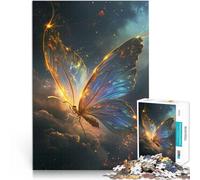 Puzzle para adultos, 1000 piezas, mariposas, ciencia ficción, alivio del estrés, juego familiar, desafío difícil para adolescentes a partir de 14 años, 26 x 38 cm