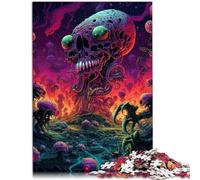 Puzzle para adultos, 1000 piezas, monstruo espacial, juego sofisticado, rompecabezas de 50 x 70 cm, alivio del estrés, vacaciones en casa, matar tiempo