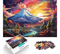 Puzzle para adultos, 1000 piezas, montaje de fantasía Fuji Asia, juego educativo para cumpleaños, Navidad, para niños a partir de 14 años, 26 x 38 cm