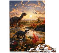 Puzzle para adultos, 1000 piezas, mundo de dinosaurios, juegos educativos para el hogar, juguetes de bricolaje, 26 x 38 cm, regalo de cumpleaños, decoración de pared para adolescentes a partir de 14