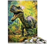 Puzzle para adultos, 1000 piezas, mundo de dinosaurios, juguete de rompecabezas de bricolaje sofisticado para completar pero divertido y humorístico para adolescentes a partir de 14 años, 26 x 38 cm