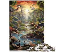 Puzzle para adultos, 1000 piezas, mundo de dinosaurios, juguetes educativos, juegos familiares, regalos de cumpleaños para adolescentes a partir de 14 años, 26 x 38 cm