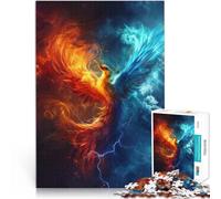Puzzle para adultos, 1000 piezas, nubes de fénix, juegos de relajación, 50 x 75 cm, con póster a juego y hoja de preguntas, adecuado para niños y adolescentes a partir de 14 años