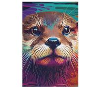 Puzzle para adultos, 1000 piezas, nutria pirata, rompecabezas de madera creativos, juego práctico, decoración familiar (78 x 53 cm)