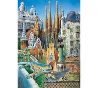 Puzzle para adultos, 1000 piezas, obras de Gaudí en Barcelona, 70 x 50 cm, rompecabezas para adultos, juego educativo, desafío, 1000 piezas, rompecabezas para adultos y niños