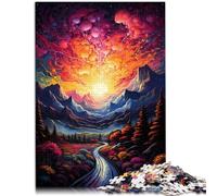 Puzzle para adultos, 1000 piezas, paisaje de fantasía, rompecabezas de actividad familiar, 50 x 70 cm, fortalece el amor entre parejas para adolescentes a partir de 14 años