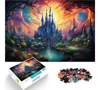 Puzzle para adultos, 1000 piezas, palacio, competencia de velocidad manual, 50 x 70 cm, con póster a juego y hoja de preguntas para niños de 14 años