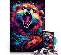 Puzzle para adultos 1000 piezas Panda Roux Animales Decoración del Hogar Puzzle Juguetes 14.96 pulgadas x 20.47 pulgadas Adecuado para parejas para adolescentes Edad 14 años y mayores