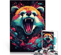 Puzzle para adultos 1000 piezas Panda Roux Animales Rompecabezas Puzzle Anti-Stress Staycation Matar Tiempo 19,7 pulgadas x 29,5 pulgadas para adolescentes 14+