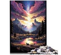 Puzzle para adultos 1000 piezas Parque Nacional de Yellowstone USA Puzzle para Juego Educativo Desafío Juguete Mejorar la memoria 19.7" x 29.5"