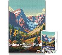 Puzzle para Adultos 1000 Piezas Parque Nacional Ordesa y Monte Perdido Diversión Familiar y Noche de Juegos Corte de precisión Regalo para cumpleaños Tamaño 50x75cm