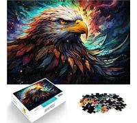 Puzzle para adultos, 1000 piezas, pintura de águila colorida difícil y desafiante, 50 x 70 cm, refuerza el amor entre parejas para niños a partir de 14 años