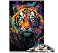 Puzzle para adultos, 1000 piezas, pintura de un león salvaje, juguete de rompecabezas DIY 50 x 70 cm. Promueve el amor entre parejas para adolescentes a partir de 14 años