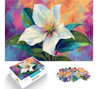 Puzzle para adultos, 1000 piezas, pintura en color, flores, juguete educativo, juego familiar, regalo de cumpleaños, adecuado para jóvenes a partir de 14 años, 26 x 38 cm
