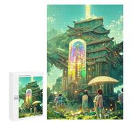 Puzzle para adultos, 1000 piezas, puzles para adolescentes, torre enchanted en el país de fantasía, juguete para decoración de pared, ensamblaje de patrones, interacción entre padres e hijos, 1000