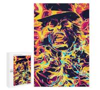 Puzzle para adultos, 1000 piezas, retrato abstracto con sombrero, rompecabezas para adolescentes, juegos de pensamiento, murales, regalos de Navidad y cumpleaños, 1000 unidades