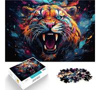 Puzzle para adultos, 1000 piezas, rompecabezas de tigre, diversión familiar, 50 x 70 cm, desafío para la inteligencia cerebral, juguete adictivo para adolescentes a partir de 14 años
