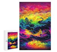 Puzzle para adultos, 1000 piezas, rompecabezas para adolescentes, nubes arcoíris en el paraíso, juguetes para decoración de pared, ensamblaje de patrones, interacción entre padres e hijos, 1000