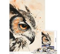 Puzzle para Adultos 1000 Piezas Sabiduría del Búho Juguetes antiestrés Regalo de cumpleaños Juego Educativo Potencia el Amor Entre Parejas Tamaño 50x75cm