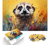 Puzzle para adultos, 1000 piezas, suricatas, colorido, puzzle educativo que mejora la memoria, adecuado para jóvenes a partir de 14 años, 26 x 38 cm