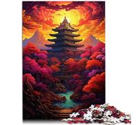 Puzzle para adultos 1000 piezas Templo Bulguksa, Corea del Sur Decoración del hogar Puzzle Juguetes 14.96 pulgadas x 20.47" Ayuda al cerebro a ejercitar juguetes adictivos