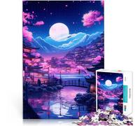 Puzzle para adultos, 1000 piezas, templos japoneses, juego sofisticado, interacción entre padres e hijos, para adolescentes a partir de 14 años, 26 x 38 cm