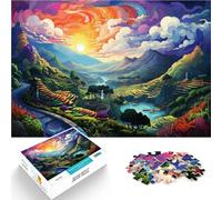 Puzzle para adultos, 1000 piezas, terrazas de arroz, juegos educativos, decoración del hogar, rompecabezas de 50 x 70 cm, regalos para amigos y familiares