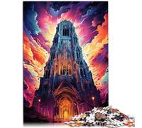 Puzzle para adultos, 1000 piezas, Torre de la Catedral de Utrecht, puzzle educativo, 26 x 38 cm, promueve el amor entre parejas