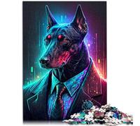 Puzzle para adultos, 1000 piezas, traje de perro jefe, juego sofisticado, regalos, 50 x 70 cm, gran regalo para toda la familia a partir de 14 años
