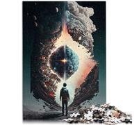 Puzzle para adultos, 1000 piezas, un cerebro cósmico, agujero negro, obra de arte difícil y desafiante, regalo para adolescentes a partir de 14 años, 50 x 75 cm