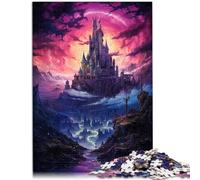 Puzzle para adultos, 1000 piezas, un gran castillo sobre la ciudad, difícil rompecabezas mejora la memoria para adolescentes a partir de 14 años, 26 x 38 cm