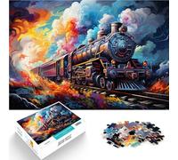 Puzzle para adultos, 1000 piezas, un tren que puede pasar por un juego sofisticado, gran regalo, adecuado para adolescentes a partir de 14 años, 26 x 38 cm