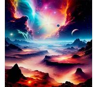 Puzzle para Adultos 1000 Piezas,Universo Colorido,65x65cm Rompecabezas para Adulto Juguete Educativo, Juego Educativo Desafío,1000 Piezas Rompecabezas para Adultos Niños