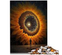 Puzzle para adultos, 1000 piezas, universo girasol, juguete de juego sofisticado, 38 x 52 cm, colección de artistas, arte visual para 14 años