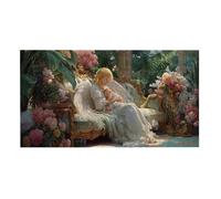 Puzzle para Adultos 1100 Piezas, Ángel del niño Puzzle, Difícil, Desafiante, Rompecabezas Encajan Perfectamente, Letras en la Parte Posterior, sin Polvo, Regalo para Personas Mayores (87x42cm) v-279