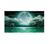 Puzzle para Adultos 1100 Piezas, Luna del Lago Puzzle, Difícil, Desafiante, Rompecabezas Encajan Perfectamente, Letras en la Parte Posterior, sin Polvo, Regalo para Personas Mayores (87x42cm) v-372