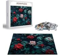 Puzzle para Adultos 1314 Piezas, Loto Obra de Arte de Juego de Rompecabezas para Adultos, Flor Pasatiempo Creativo, Decoración, DIY para Decoración del Hogar 75 x 50 cm B-3729