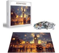 Puzzle para Adultos 1314 Piezas, Rompecabezas Jigsaw Ciudad Colorido Puzzles de Madera, Desafío for Adults Entretenimiento Creativo 1314 Piezas Juego Educativo, Desafío Regalo Vista Nocturna H-2001