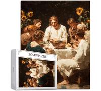Puzzle para Adultos 1314 Piezas, Rompecabezas Jigsaw La Última Cena Colorido Puzzles de Madera, Desafío for Adults Entretenimiento Creativo 1314 Piezas Juego Educativo, Desafío, Regalo Flor H-7050
