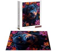 Puzzle para Adultos 1500 Piezas, Animal Obra de Arte de Juego de Rompecabezas para Adultos, Perro Pasatiempo Creativo, Decoración, DIY para Decoración del Hogar 87 x 57 cm B-6511