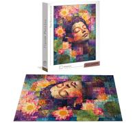 Puzzle para Adultos 1500 Piezas, Zen Obra de Arte de Juego de Rompecabezas para Adultos, Flor Pasatiempo Creativo, Decoración, DIY para Decoración del Hogar 87 x 57 cm B-7267