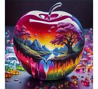 Puzzle para Adultos 200 Piezas,Paisaje Cristal,28x28 cm,Rompecabezas para Adulto Juguete Educativo, Juego Educativo Desafío,200 Piezas Rompecabezas para Adultos