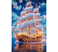 Puzzle para Adultos 2000 Piezas,100x70 cm Rompecabezas para Adultos,Juego desafío Educativo,Rompecabezas clásicos,Decoración del Hogar Puzzles Velero Starlight