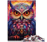Puzzle para adultos 2000 piezas Animal Búho colorido Family Fun Jigsaws es ideal como regalo para toda la familia de 27.56 pulgadas x 39.37 pulgadas para los 14 años