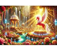 Puzzle para Adultos 2000 Piezas,Paisaje de Dibujos Animados del país Maravillas 100x70 cm,Rompecabezas para Adulto Juguete Educativo, Juego Educativo Desafío,2000 Piezas Rompecabezas para Adultos