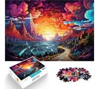 Puzzle para adultos 2000 piezas Paisaje Fantástico Puesta del Sol Difícil Puzzle Duro Entrena Tu Cerebro y Manos 27,56 pulgadas x 39,37 pulgadas Adolescente Edad 14 Años y Más